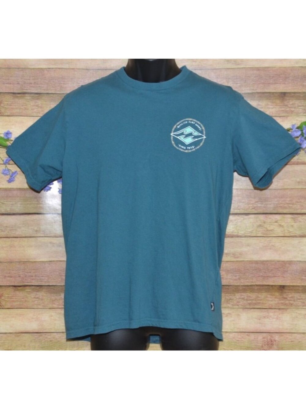 Billabong Men's Cotton T-Shirt Size S Crewneck Hawaiian Summer Surfing Summer